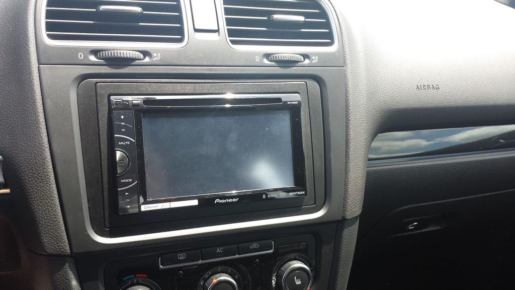 Pioneer avhx2600bt with mkvi install kit VW Vortex Volkswagen Forum